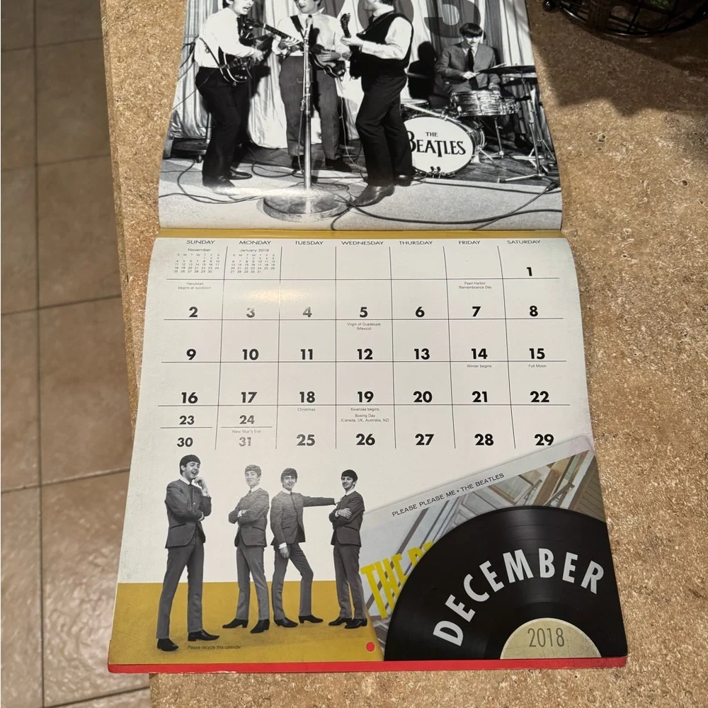 The Beatles 16-Month 2018 Calendar